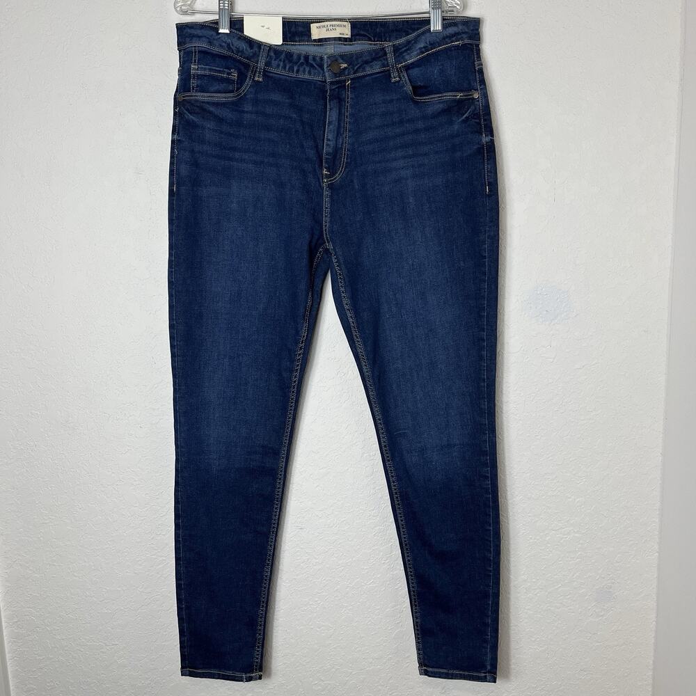 Nicole Premium Jeans Skinny dark wash, size 14, classic, casual, everyday, NWT